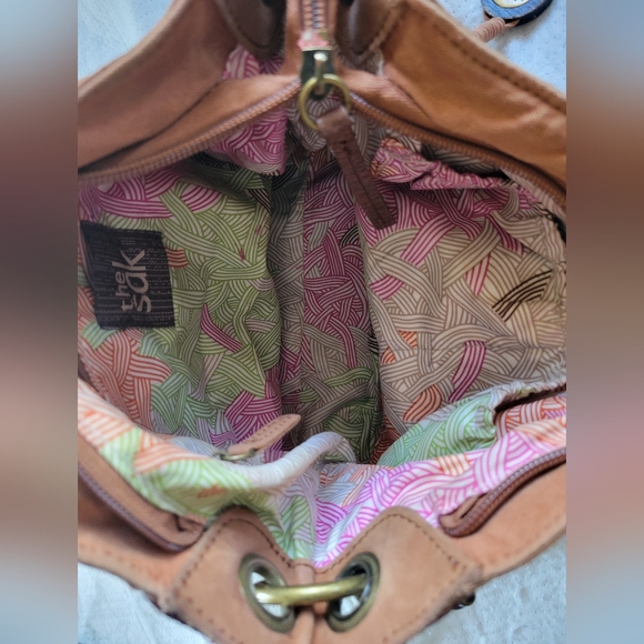 The Sak | Cute Brown Leather Braided Strap Shoulder Bag (OS) - Picture 14 of 16